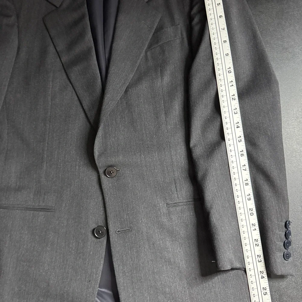 Cerruti 1881‎ Harry Rosen USA Men's Suit 38R 31W Solid Gray 2-Button Wool